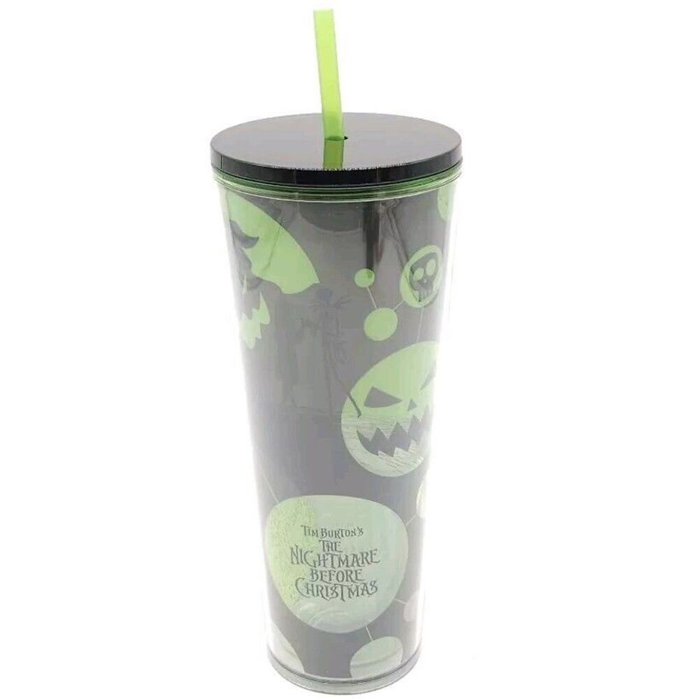 The Nightmare Before Christmas Disney Starbucks Tumbler + Straw Halloween In Box - Picture 2 of 4